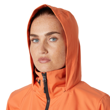 Load image into Gallery viewer, Helly Hansen Women's Crew Hooded HT 2L Waterproof Jacket 2.0 (Bonfire)