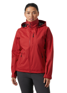 Helly Hansen Women's Crew Hooded Waterproof Jacket 2.0 (Red)