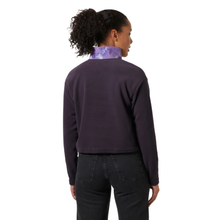 Load image into Gallery viewer, Helly Hansen Women's Daybreaker Cropped Half Zip Fleece (Black Grape)