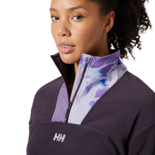 Load image into Gallery viewer, Helly Hansen Women's Daybreaker Cropped Half Zip Fleece (Black Grape)