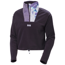 Load image into Gallery viewer, Helly Hansen Women's Daybreaker Cropped Half Zip Fleece (Black Grape)