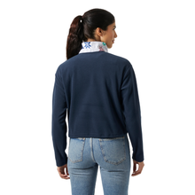 Load image into Gallery viewer, Helly Hansen Women's Daybreaker Cropped Half Zip Fleece (Navy AOP)