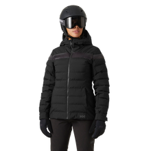 Load image into Gallery viewer, Helly Hansen Women's Imperial Puffy Insulated HT Waterproof Ski Jacket (Black)