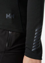 Load image into Gallery viewer, Helly Hansen Women's Lifa Active Crew Neck Long Sleeve Base Layer Top (Black)