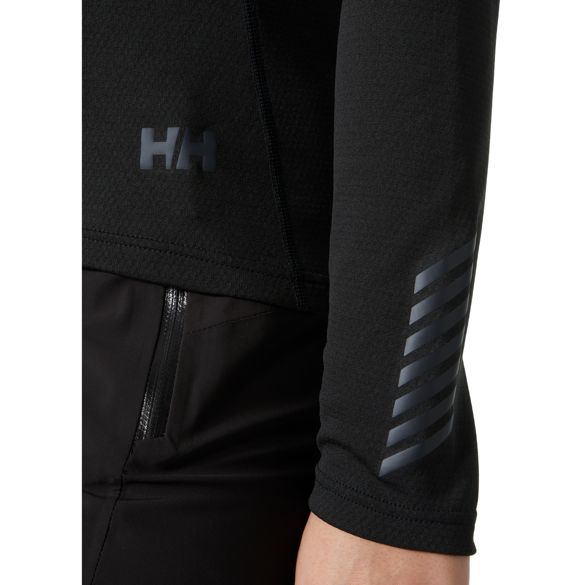 Helly Hansen Women's Lifa Active Crew Neck Long Sleeve Base Layer Top (Black)