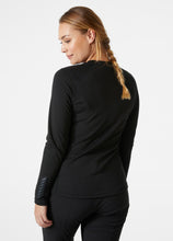 Load image into Gallery viewer, Helly Hansen Women's Lifa Active Crew Neck Long Sleeve Base Layer Top (Black)