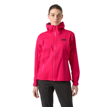 Load image into Gallery viewer, Helly Hansen Women's Momentum 3L Stretch HT Waterproof Jacket (Cranberry)