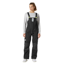 Load image into Gallery viewer, Helly Hansen Women's Pier 4.0 HT Waterproof Sailing Bib (Ebony)