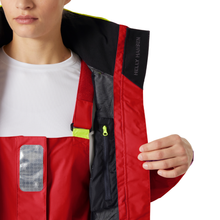 Load image into Gallery viewer, Helly Hansen Women's Pier 4.0 HT Waterproof Sailing Jacket (Alert Red)