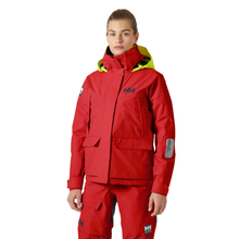 Load image into Gallery viewer, Helly Hansen Women's Pier 4.0 HT Waterproof Sailing Jacket (Alert Red)