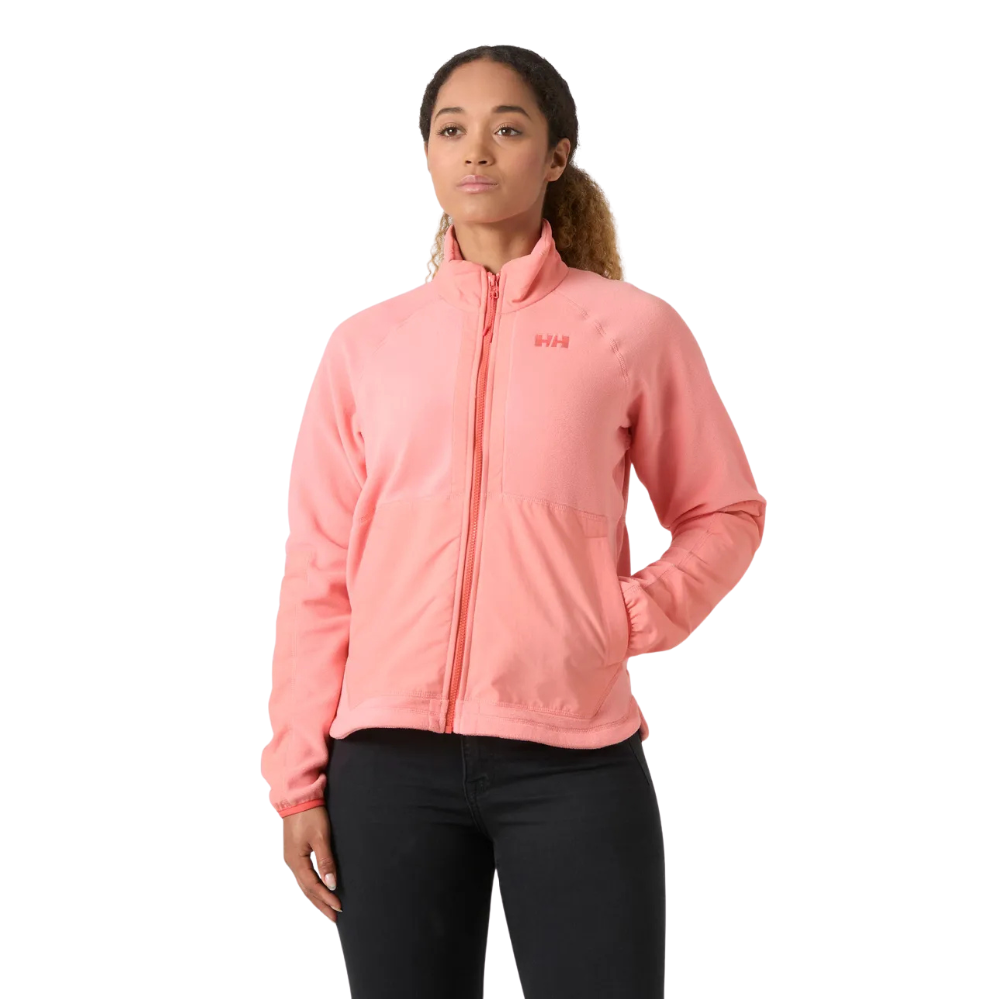 Helly Hansen Women's Rig Full Zip Fleece Jacket Coral Almond Aop 066 54078