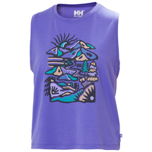 Load image into Gallery viewer, Helly Hansen Women's Skog Graphic UPF50 Technical Tank Top (Ultra Violet)