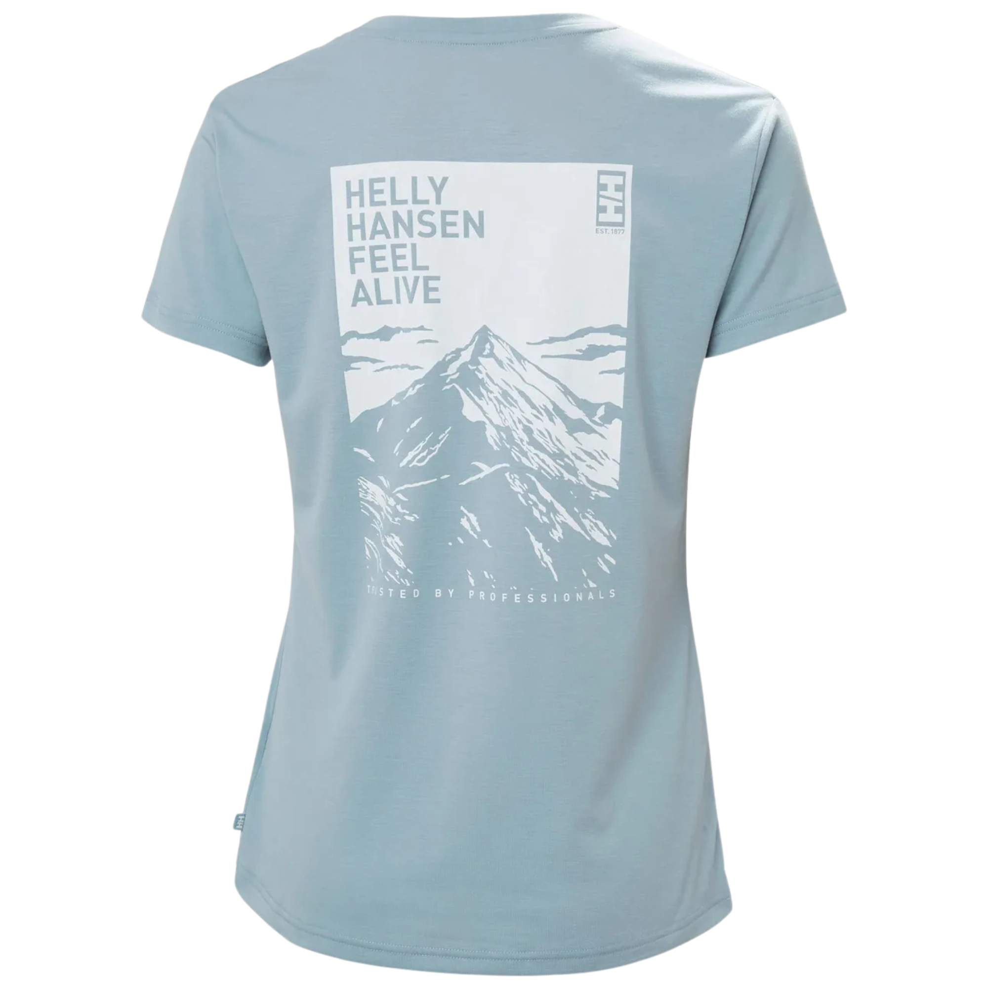 Helly Hansen Women's Skog Recycled Graphic Short Sleeve Tee (Windy Blue)