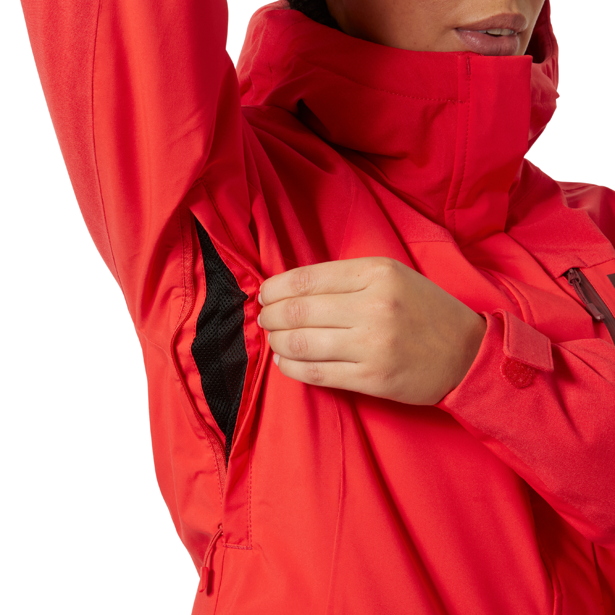 Helly Hansen Women's Snowplay Waterproof Ski Jacket Alert Red 223 65735