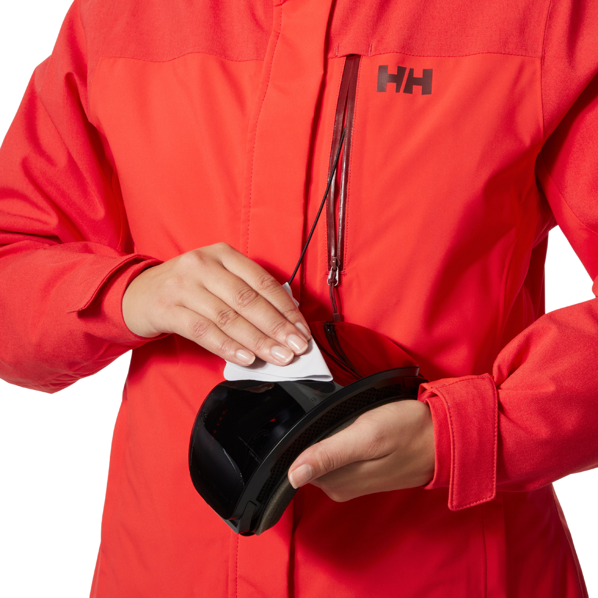 Helly Hansen Women's Snowplay Waterproof Ski Jacket Alert Red 223 65735