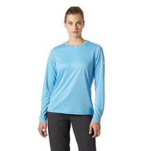 Load image into Gallery viewer, Helly Hansen Women's Tech Crew Long Sleeve UPF50 Technical Top  2.0 (Aqua)