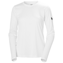 Load image into Gallery viewer, Helly Hansen Women's Tech Crew Long Sleeve UPF50 Technical Top 2.0 (White)