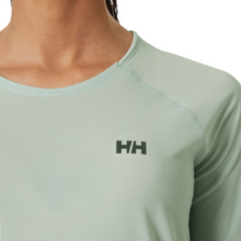 Load image into Gallery viewer, Helly Hansen Women's Trail Long Sleeve Technical T-Shirt (Green Mist)