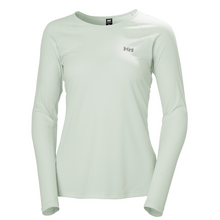 Load image into Gallery viewer, Helly Hansen Women's Trail Long Sleeve Technical T-Shirt (Green Mist)