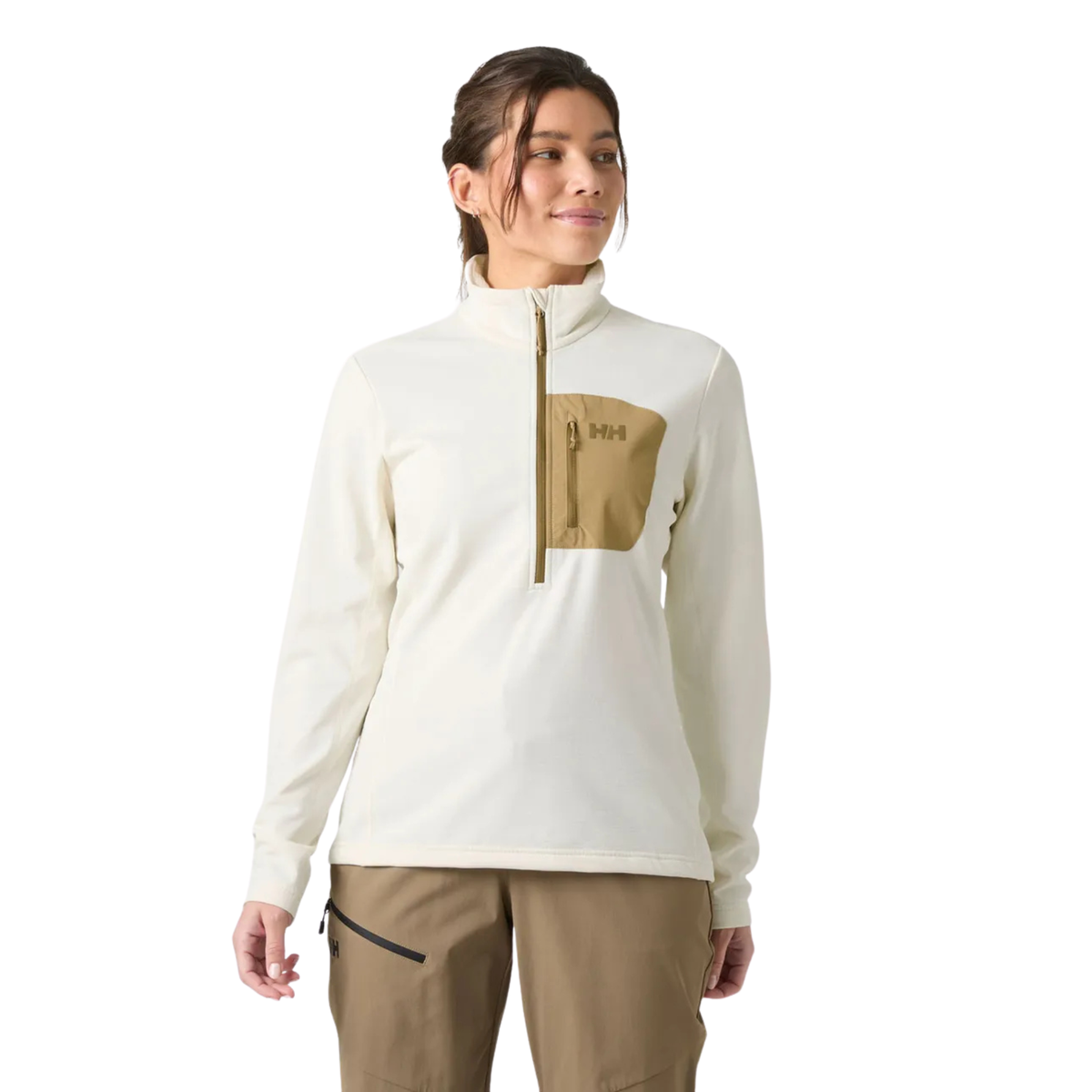 Helly Hansen Women's Versalite Half Zip Fleece Top Snow 047 49559