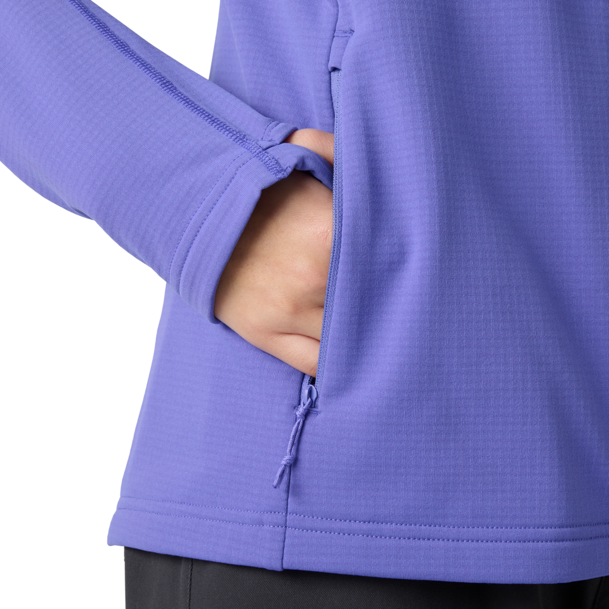 Helly Hansen Women's Versalite Hooded Full Zip Fleece Jacket Ultra Violet 690 49556