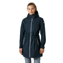 Load image into Gallery viewer, Helly Hansen Women's Westport 2L HT Waterproof Coat (Navy)