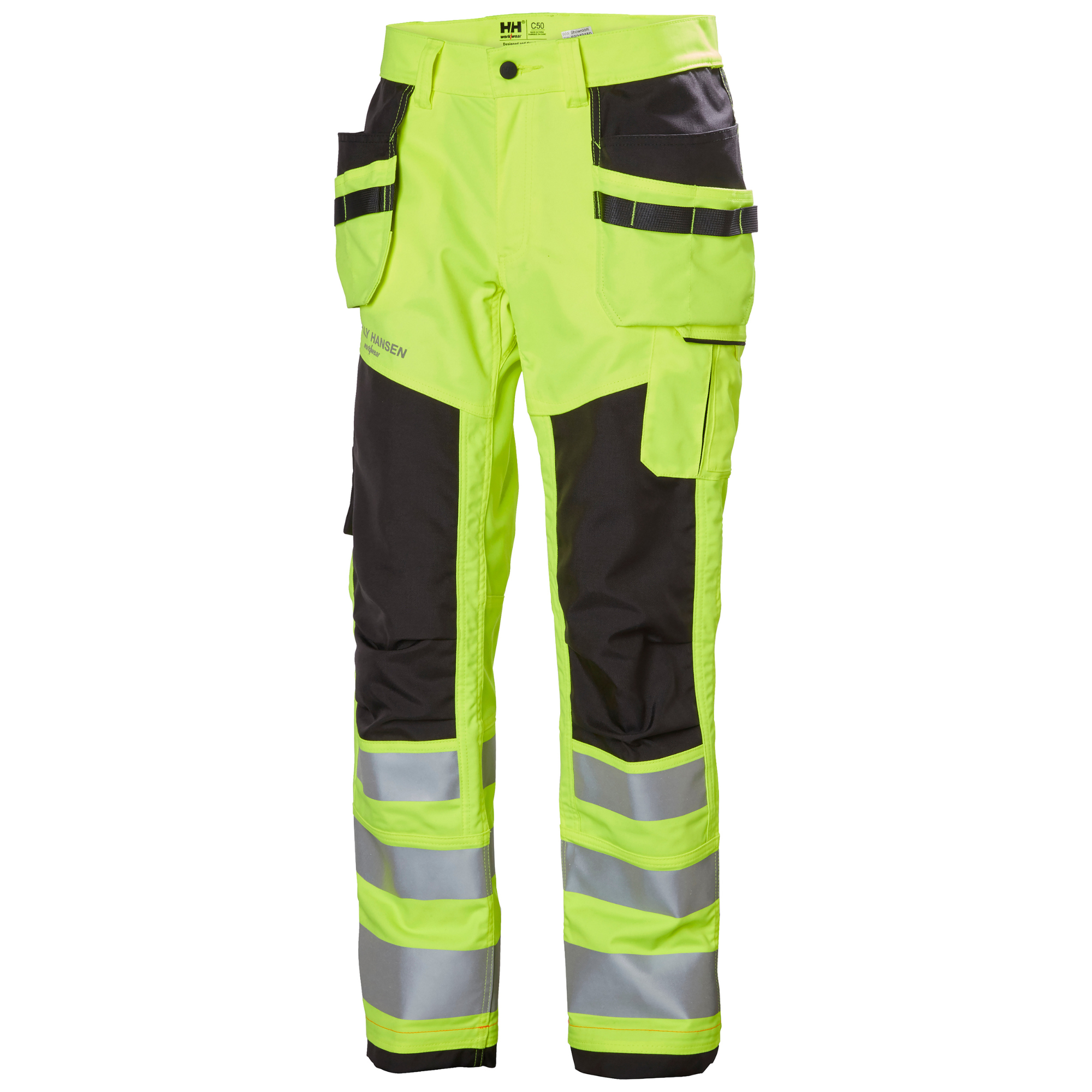 Helly Hansen Workwear Men's Alna 2.0 Class 2 Hi-Vis Construction Trousers (Yellow)