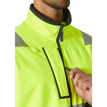 Load image into Gallery viewer, Helly Hansen Workwear Men's Alna 2.0 Hi Vis Softshell Jacket (Yellow/Ebony)