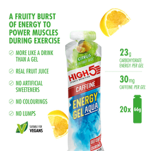 Load image into Gallery viewer, High 5 Energy Gel Aqua with Caffeine (66g)(Citrus)
