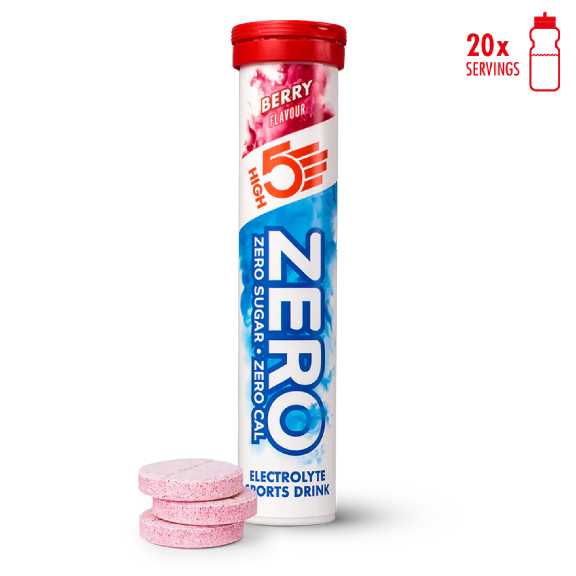 High 5 Zero Electrolyte Drink 20 Tablet Tube (Berry)