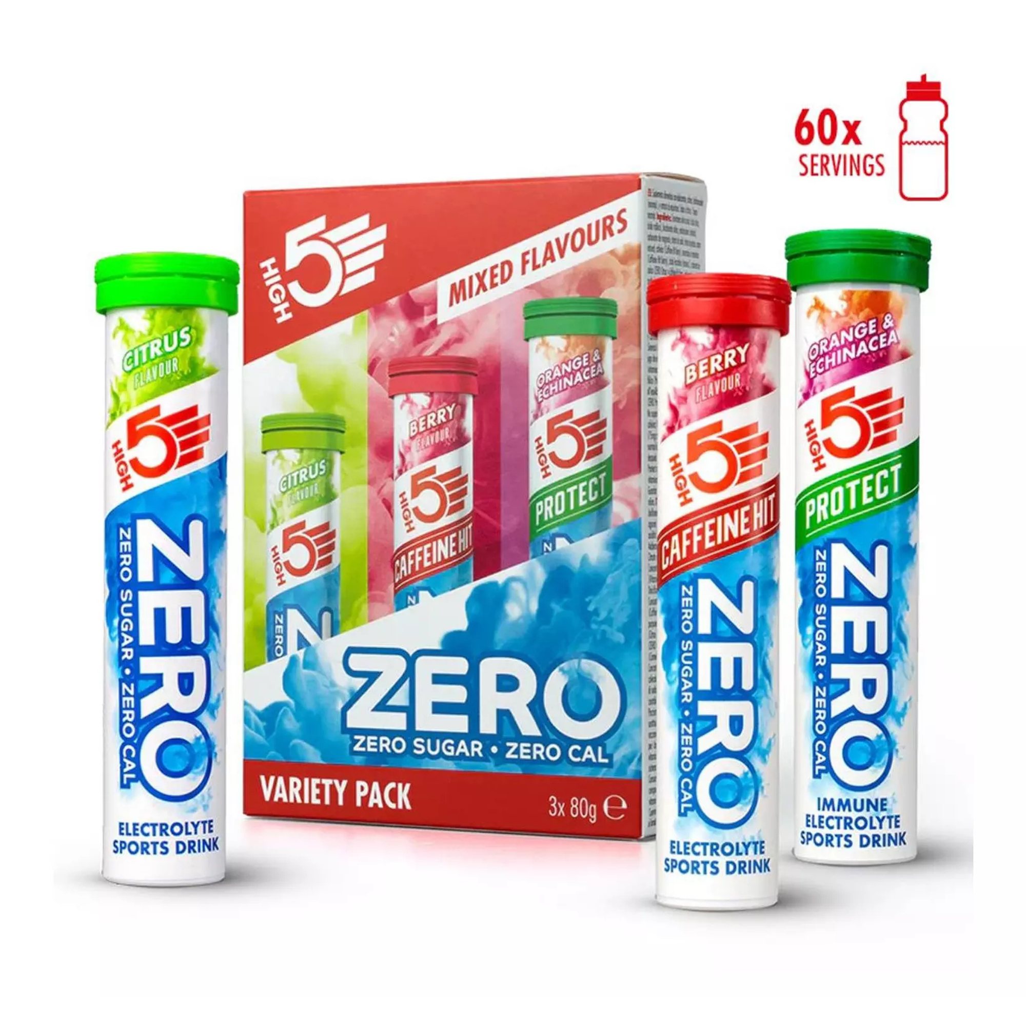 High 5 Zero Electrolyte Drink Triple Pack (Berry/Citrus/Orange & Echinacea)