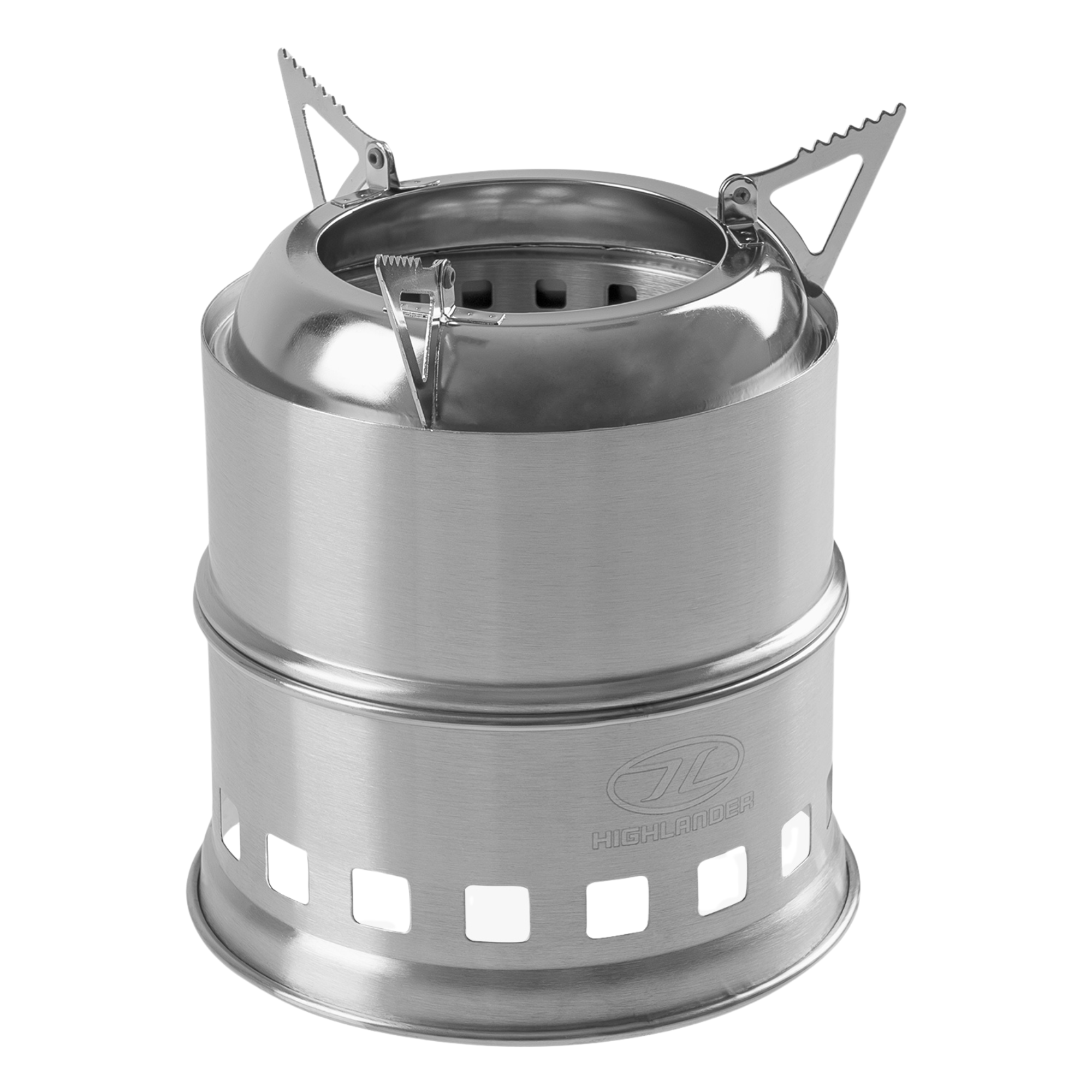 Highlander Cabar Wood Burning Stainless Steel Stove