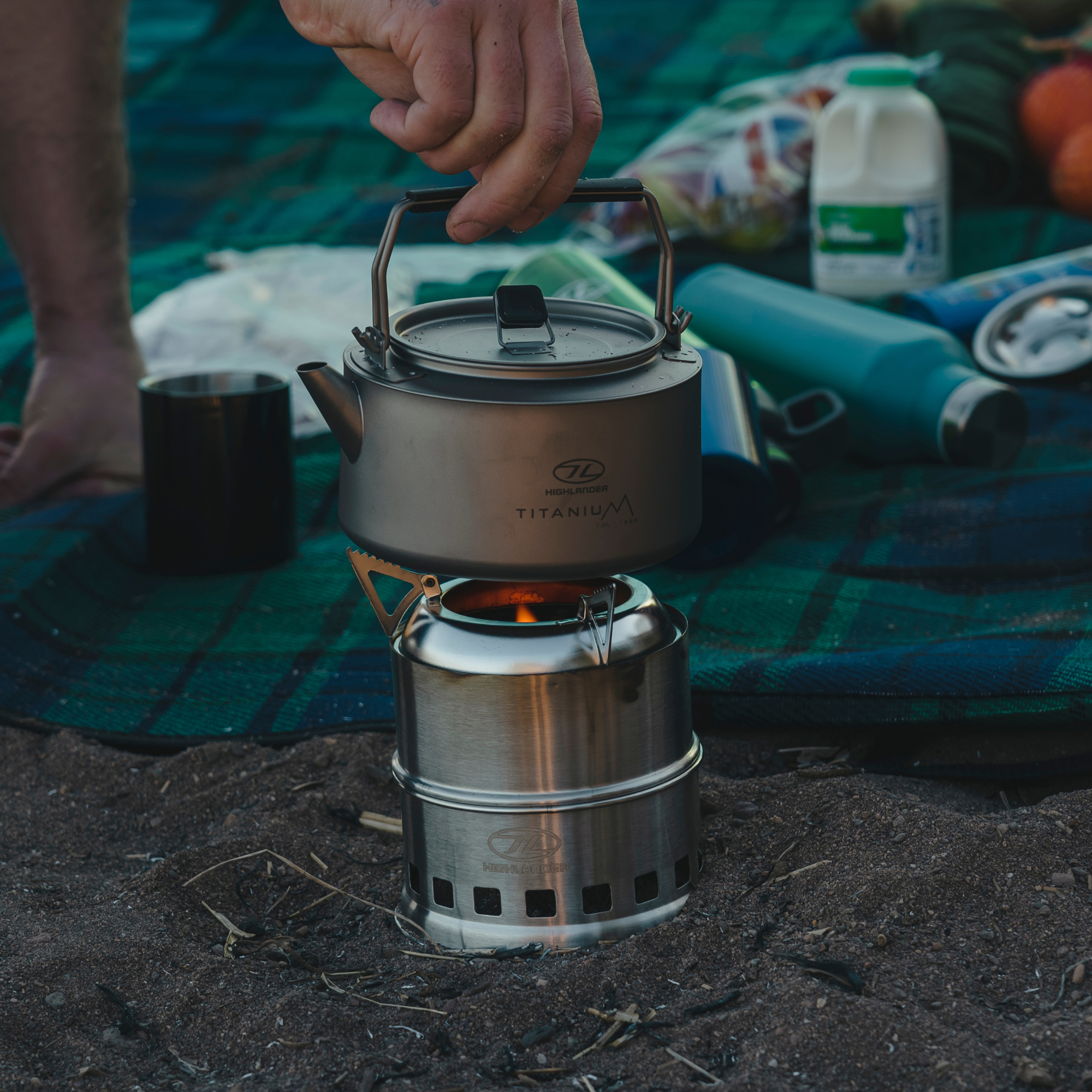 Highlander Cabar Wood Burning Stainless Steel Stove