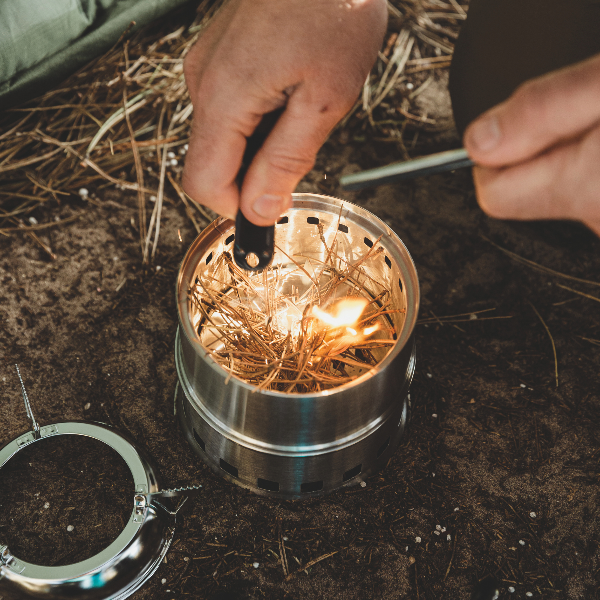 Highlander Cabar Wood Burning Stainless Steel Stove