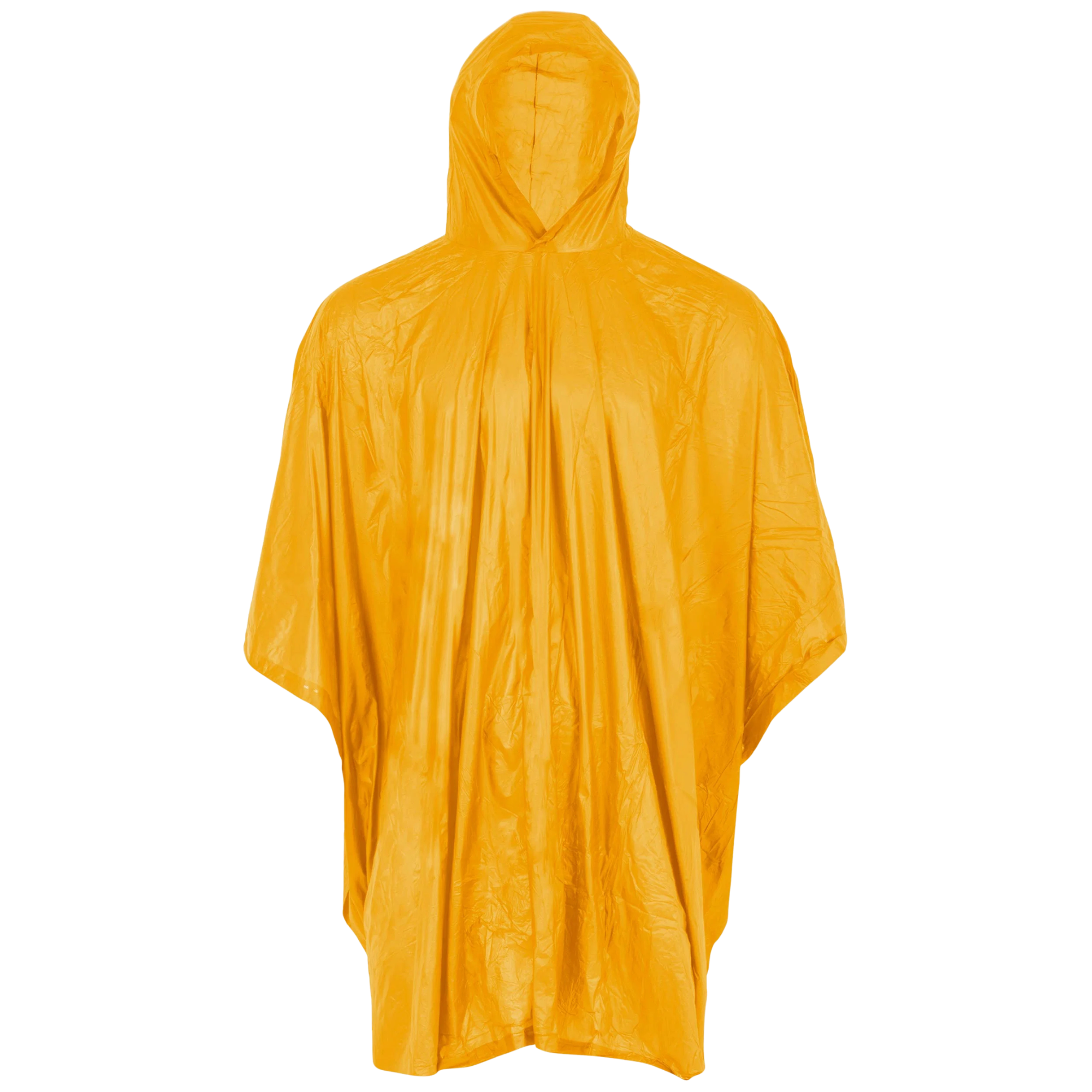 Highlander Lightweight PEVA Biodegradable Hooded Poncho Yellow WJ056