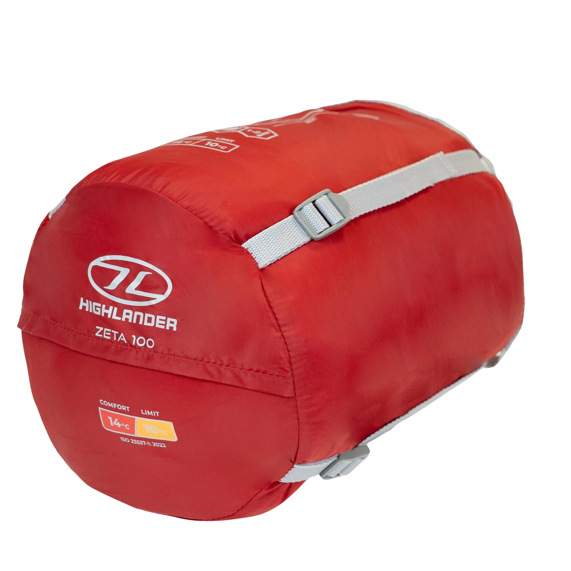 Highlander Zeta 100 10ºC/14ºC Sleeping Bag - Mummy Shape (Scarlet Red)