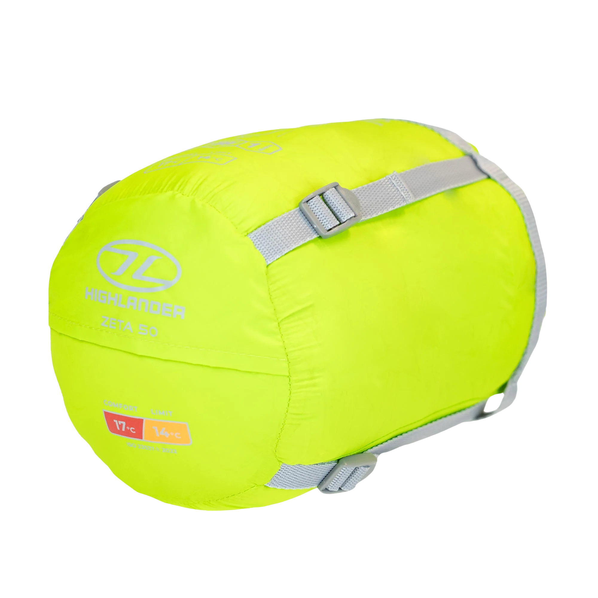 Highlander Zeta 50 14ºC/17ºC Sleeping Bag - Mummy Shape (Lime Green)
