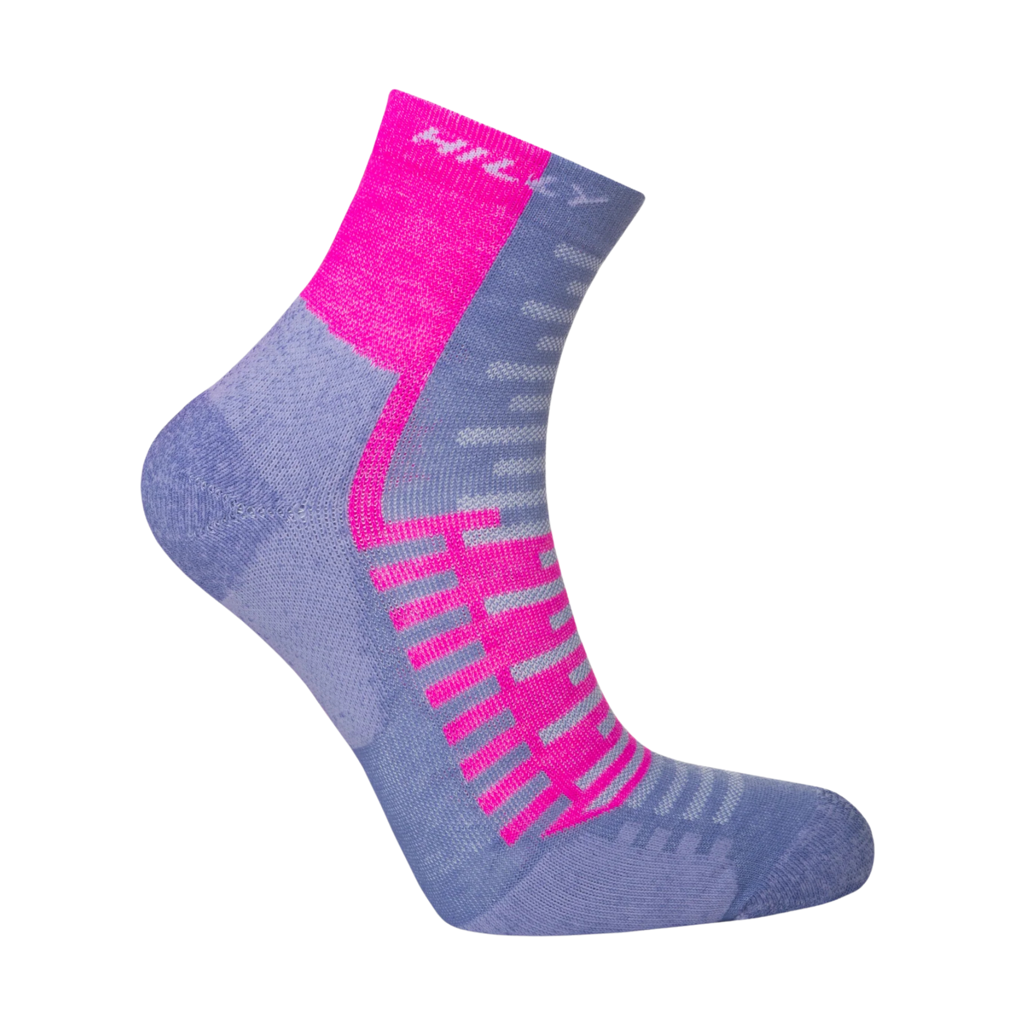 Hilly Unisex Active Running Anklet Socks (Lilac/Pink)