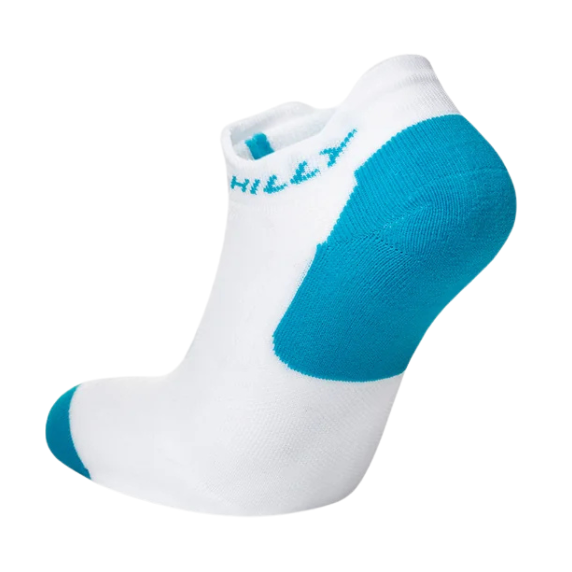 Hilly Unisex Active Running Socklets - 2 Pair Pack (White/Black/Peacock)