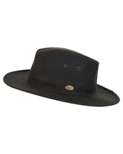 Load image into Gallery viewer, Hoggs of Fife Caledonia Waxed Brimmed Hat (Antique Olive)
