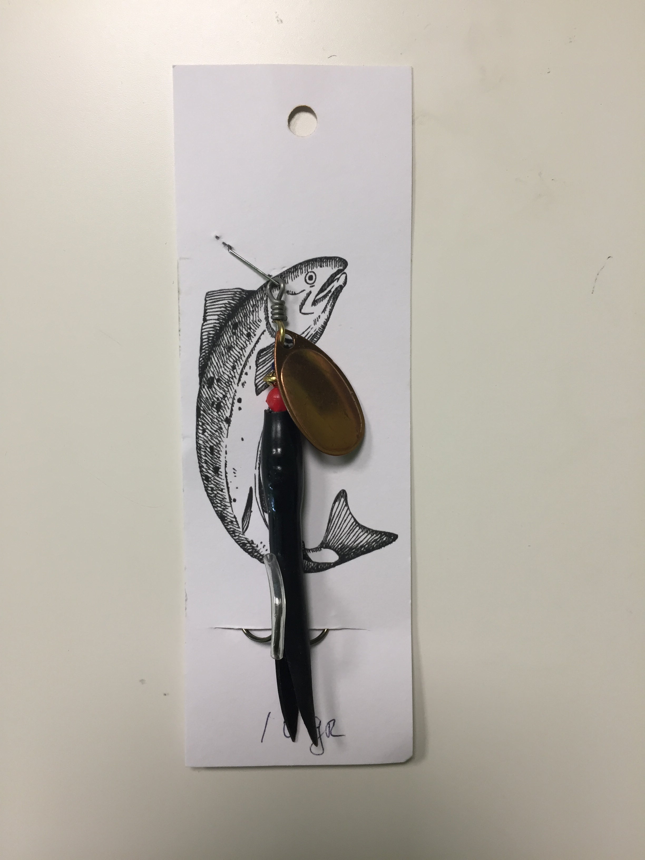 Flying C Spinning Lure (10g Black/Copper)