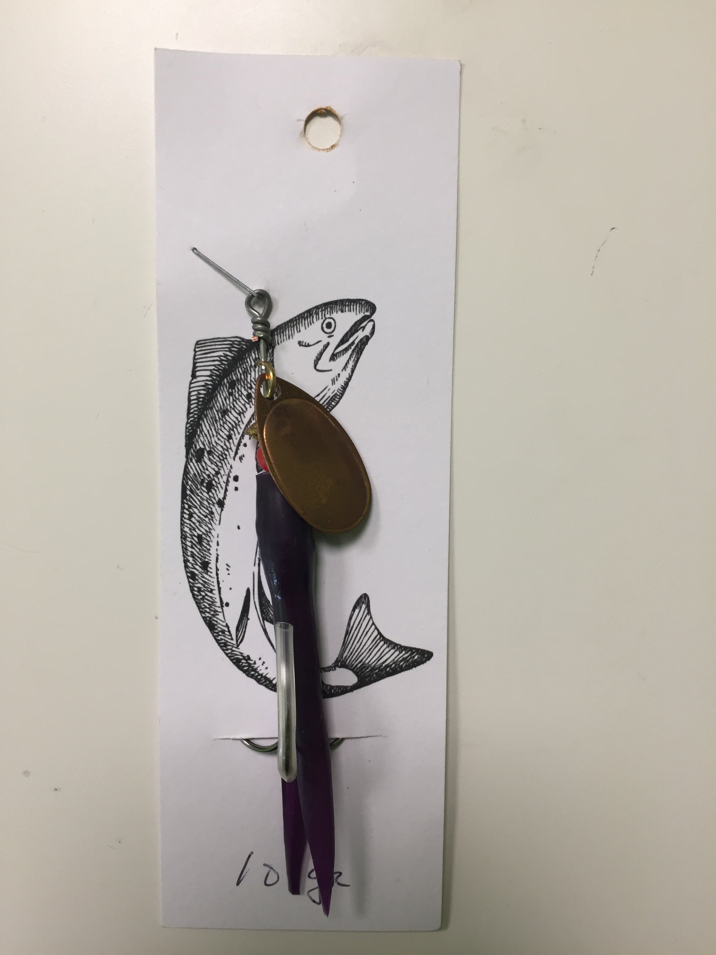 Flying C Spinning Lure (10g Purple/Copper)