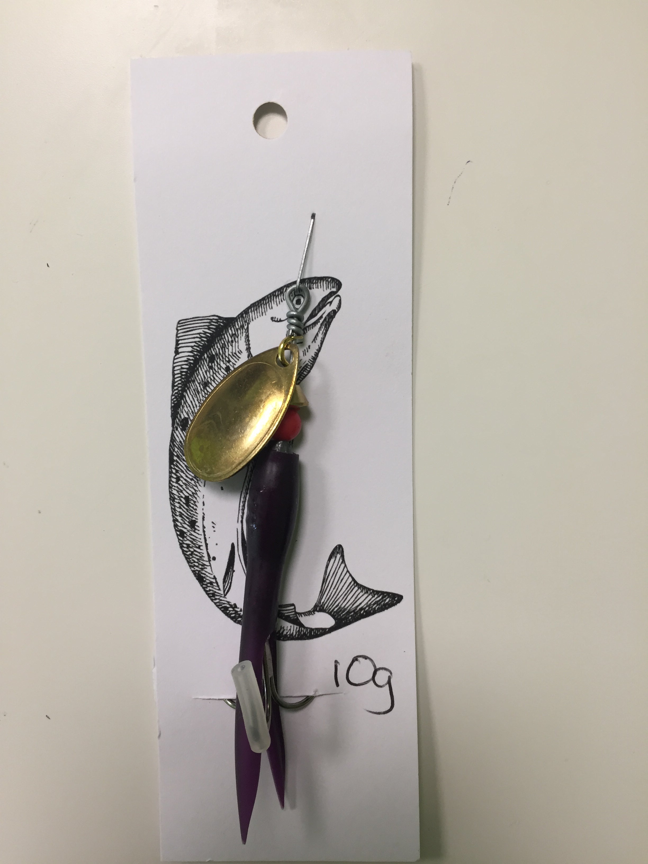 Flying C Spinning Lure (10g Purple/Gold)