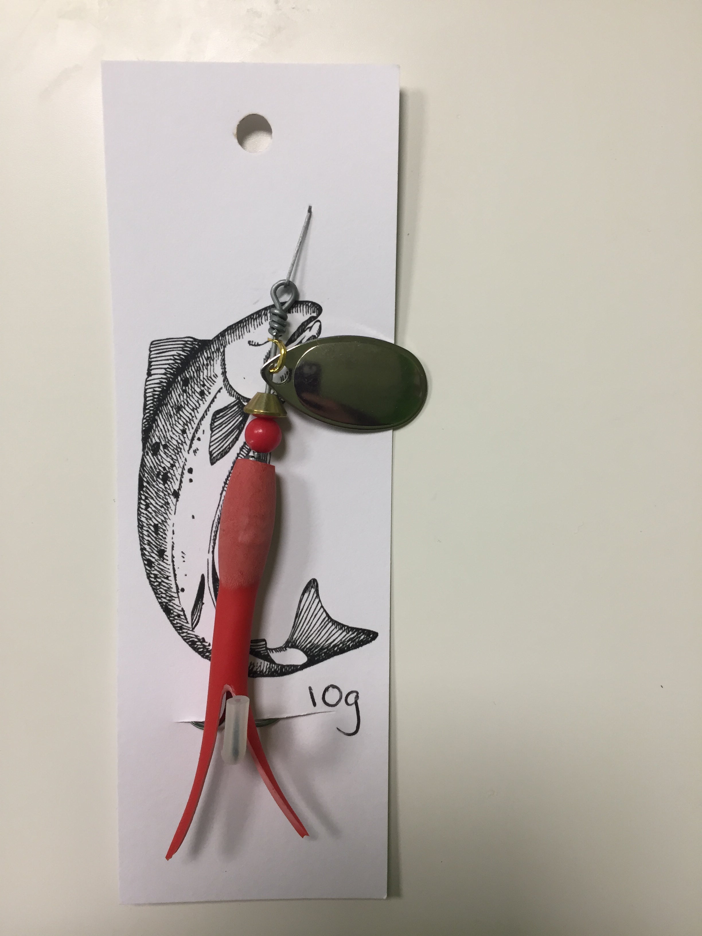 Flying C Spinning Lure (10g Red/Silver)
