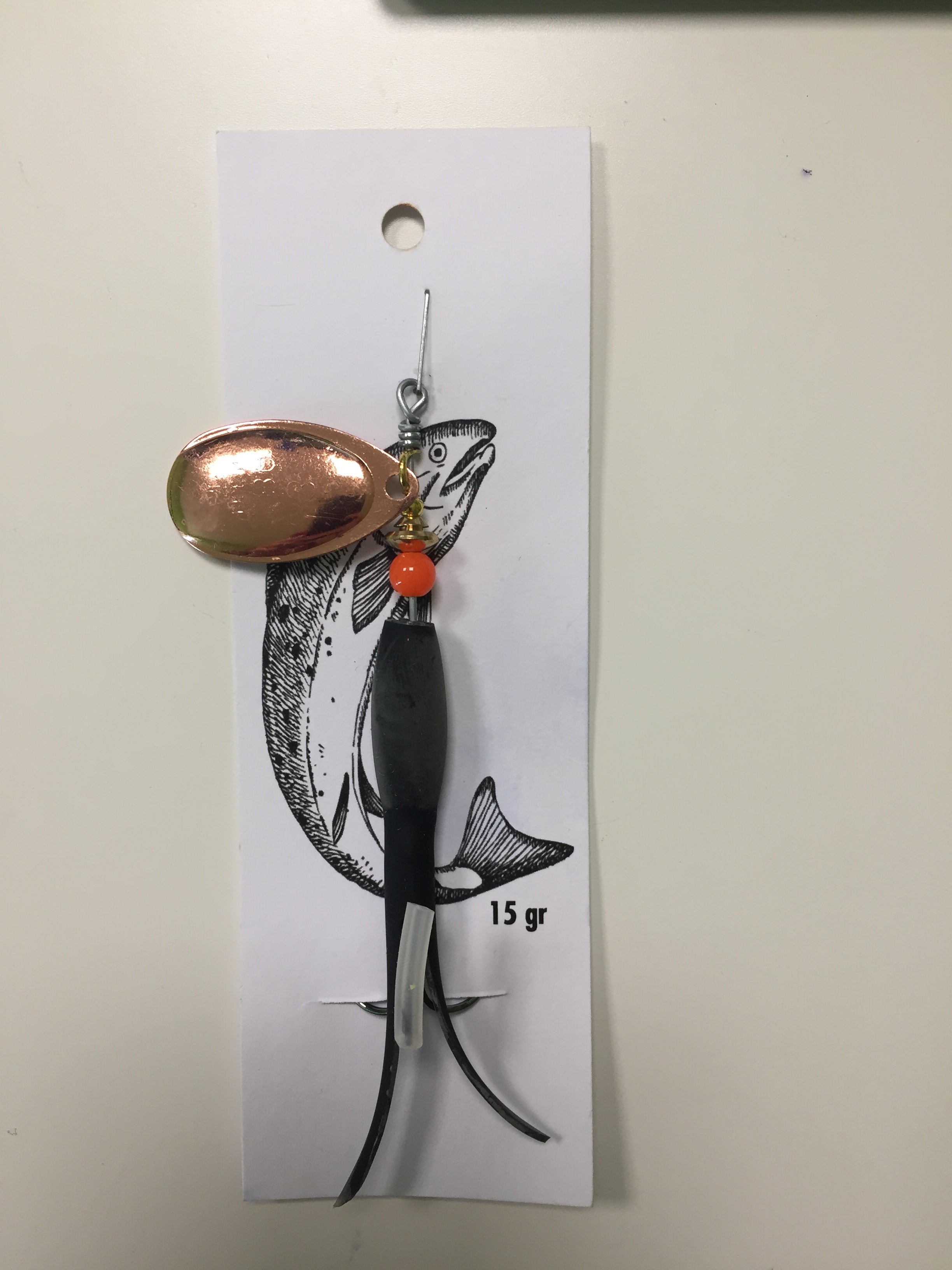 Flying C Spinning Lure (15g Black/Copper)