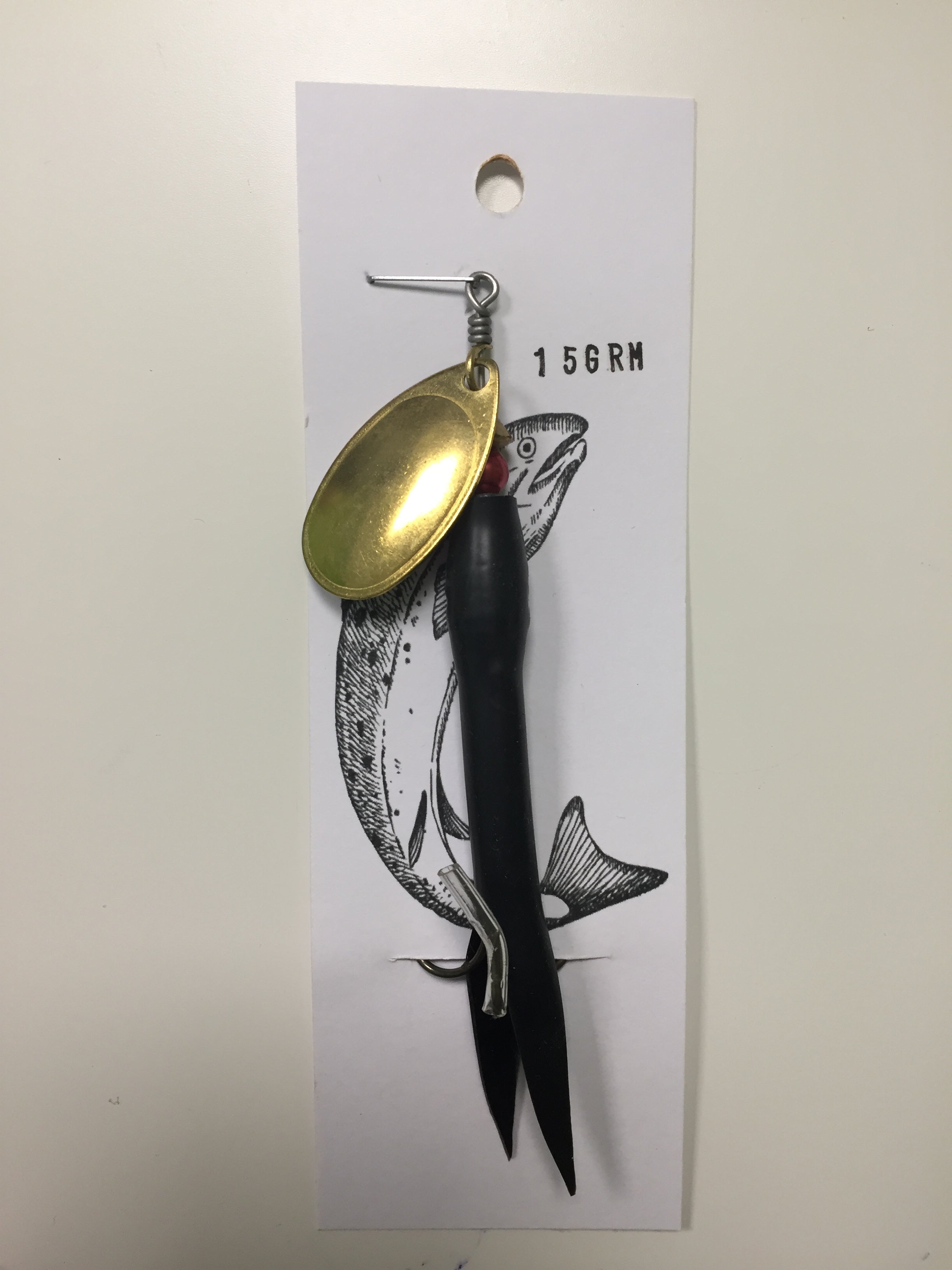 Flying C Spinning Lure (15g Black/Gold)