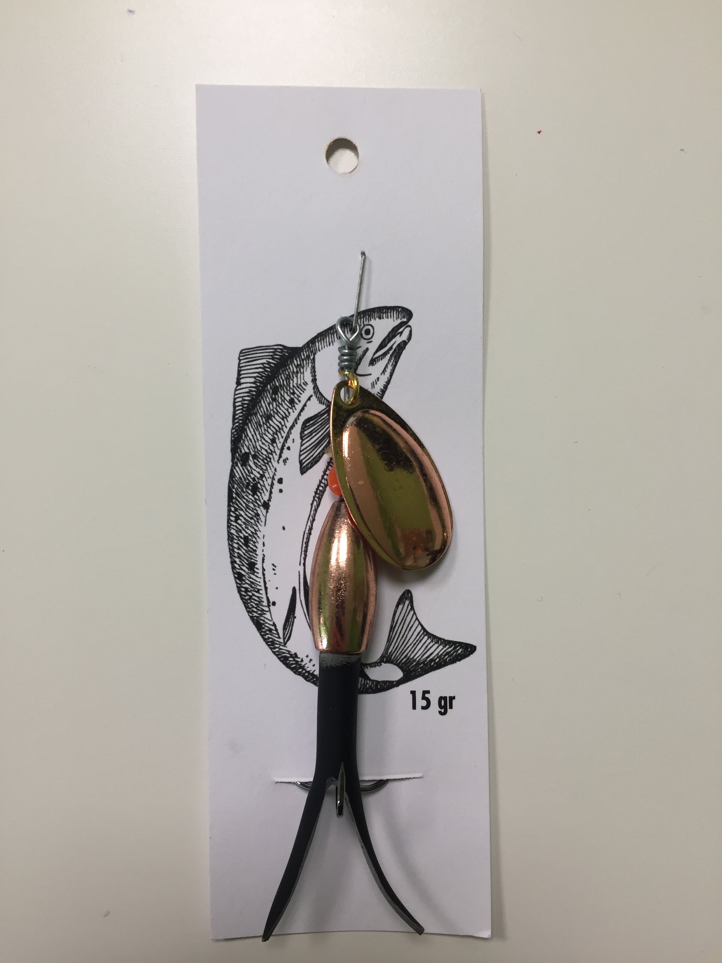 Conehead Flying C Spinning Lure (15g Black/Copper)