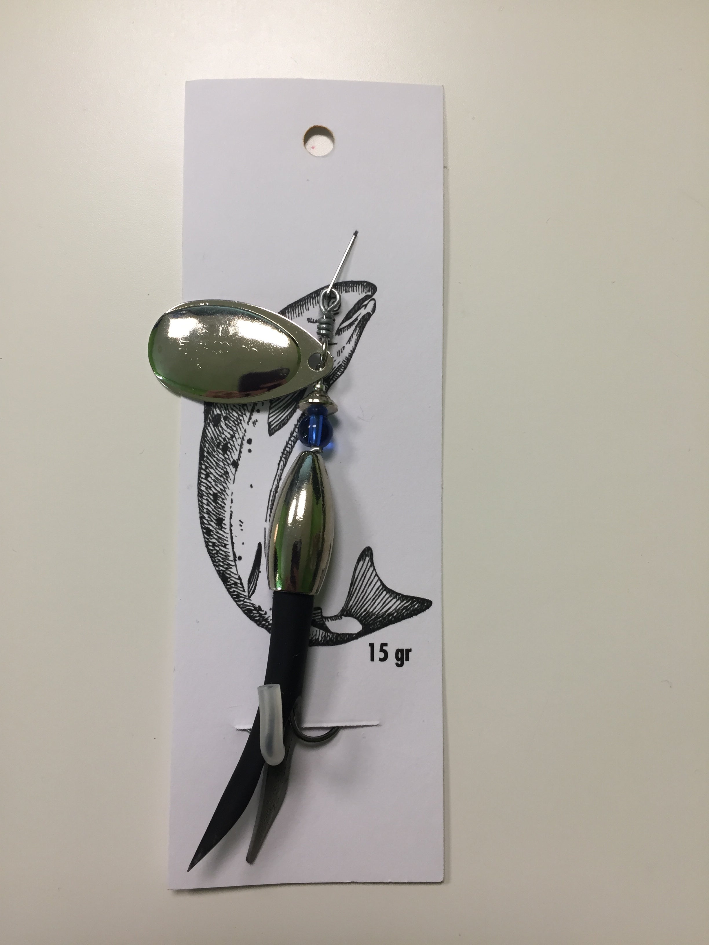 Conehead Flying C Spinning Lure (15g Black/Silver)
