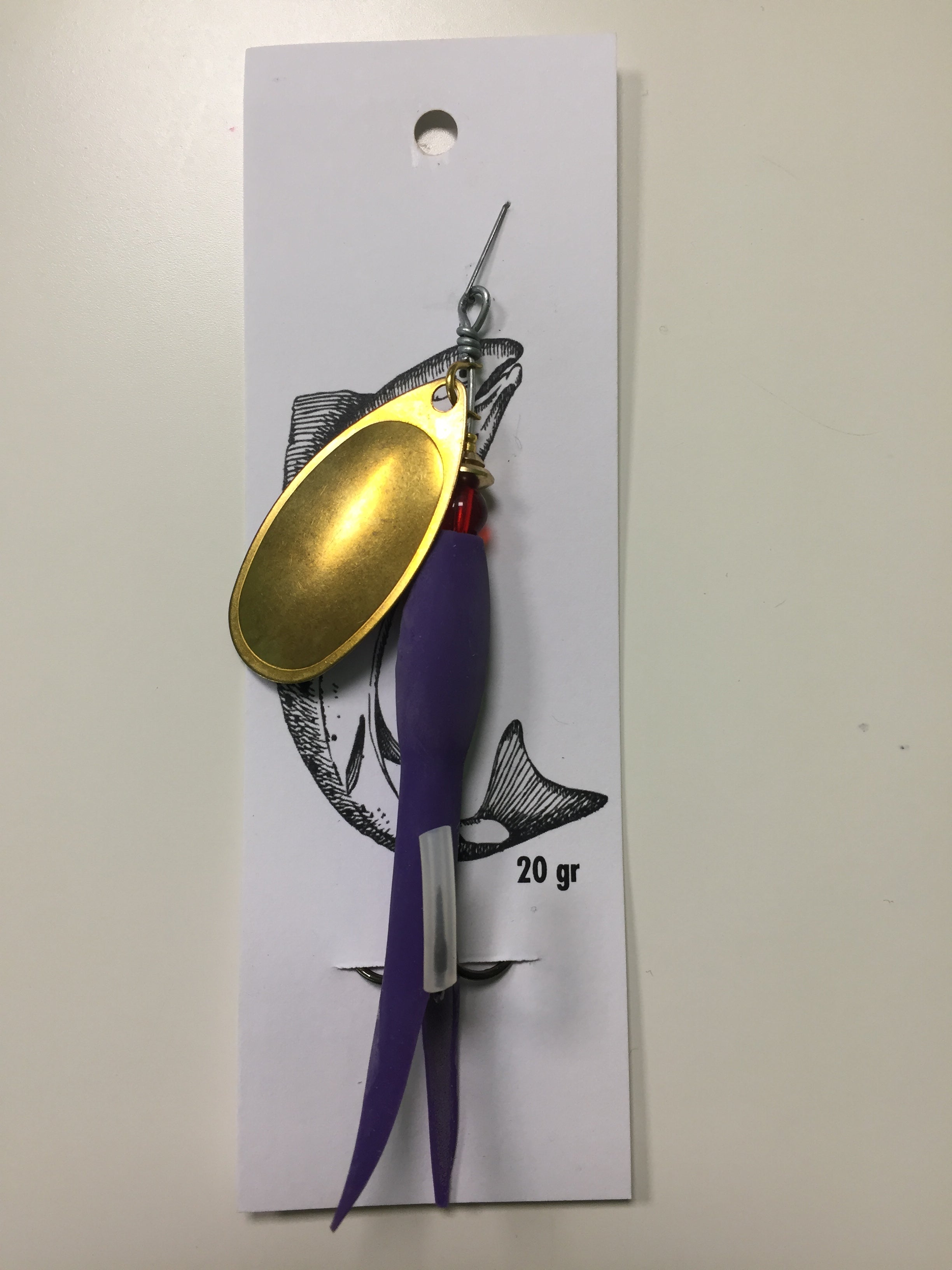 Flying C Spinning Lure (20g Purple/Gold)