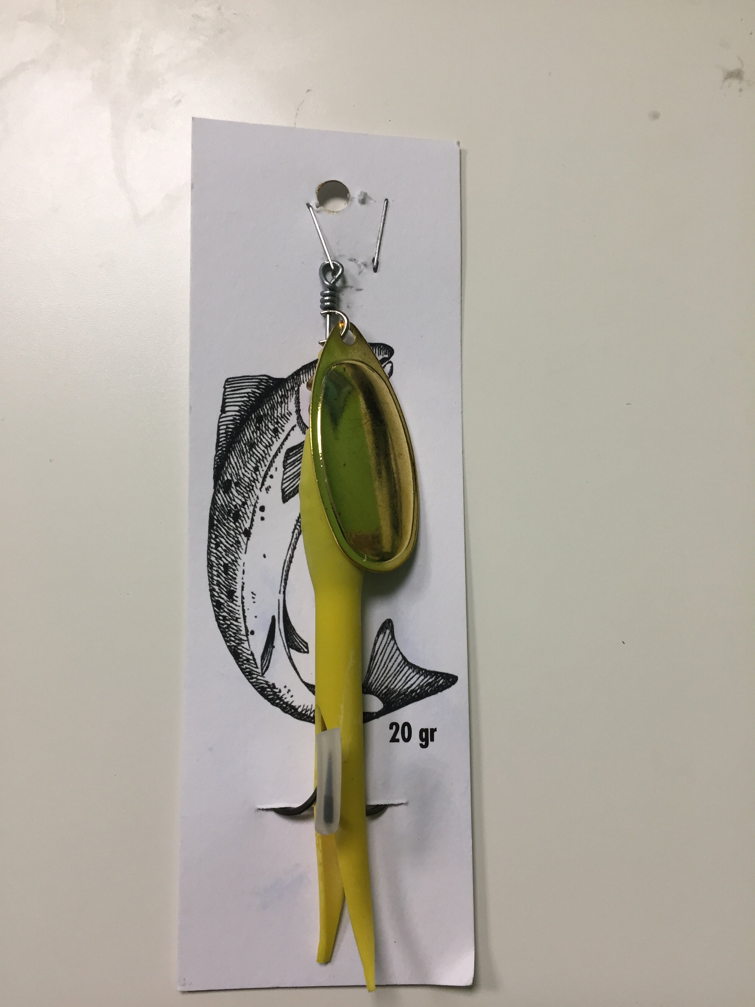 Flying C Spinning Lure (20g Yellow/Gold)